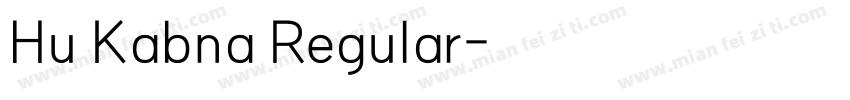 Hu Kabna Regular字体转换